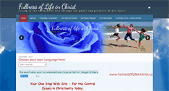 Desktop Screenshot of fullnessoflifeinchrist.com