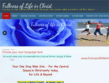 Tablet Screenshot of fullnessoflifeinchrist.com